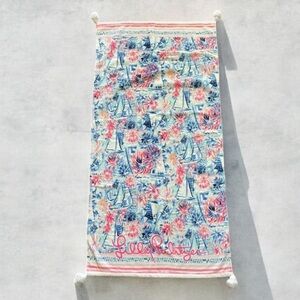New! LILLY PULITZER TASSEL Beach
Bath Towel